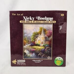 NIB Karmin International Nicky Boehme "Serenity" 1000 Pc‎ Puzzle 27"x20"